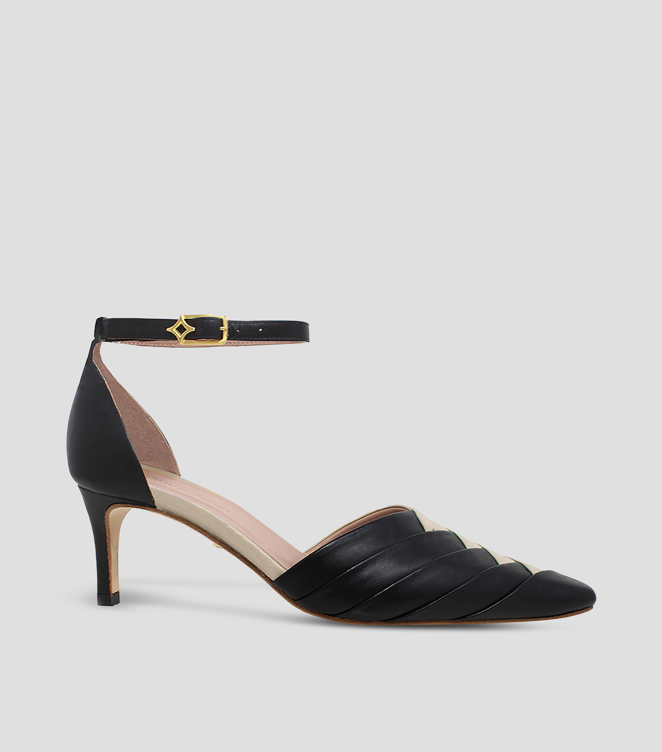 Zapatillas Grace con Tacón Medio Delgado Mujer